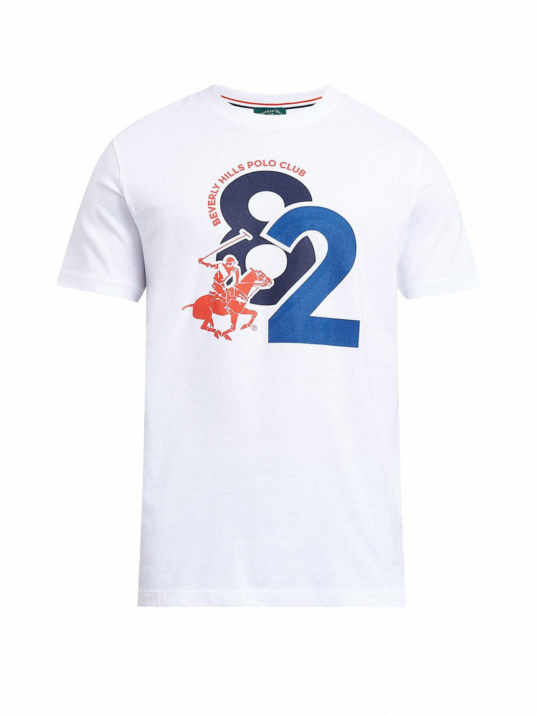 Beverly Hills Polo Club UK-82 POLO PONY SILHOUETTE T-SHIRT WHITE