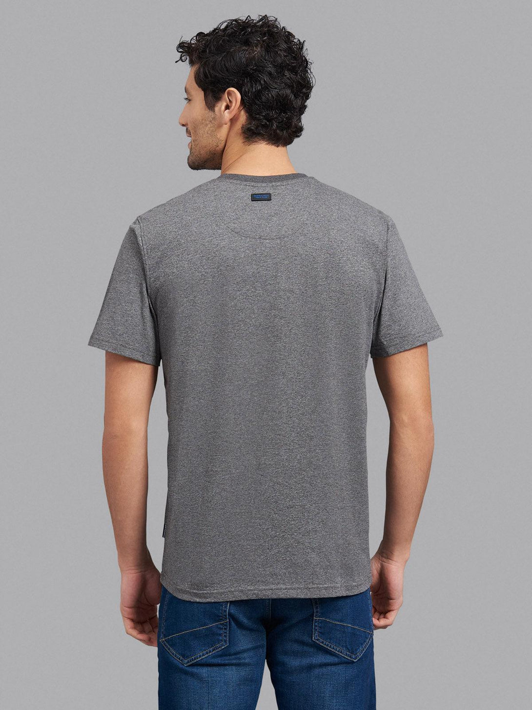 Beverly Hills Polo Club UK-82 POLO PONY T-SHIRT HEATHER CHARCOAL