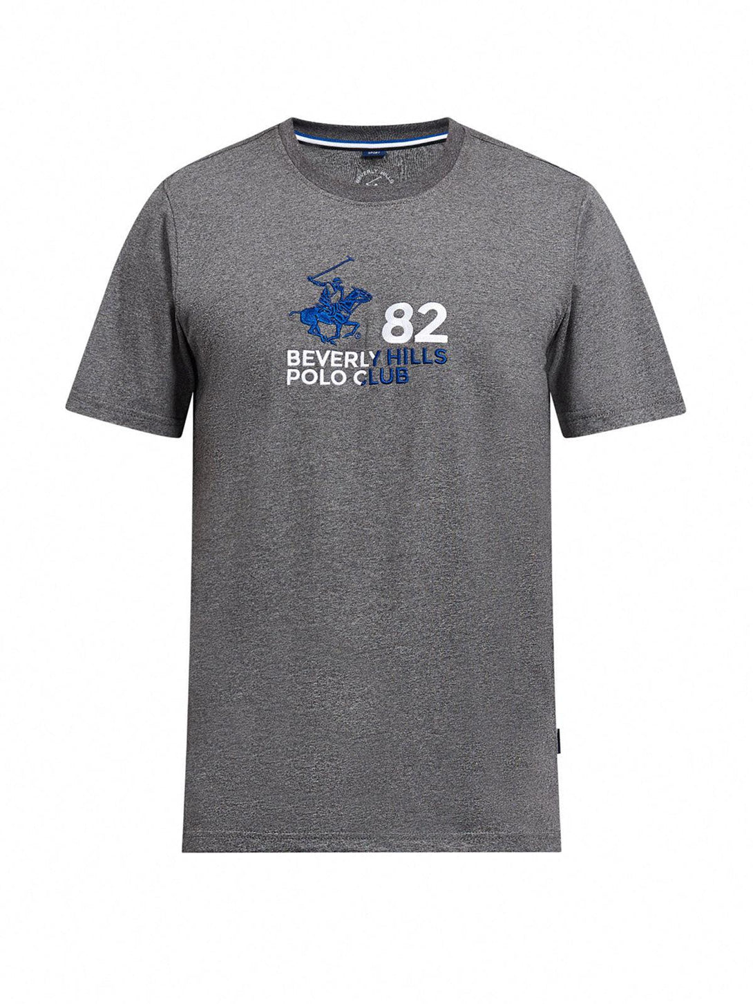 Beverly Hills Polo Club UK-82 POLO PONY T-SHIRT HEATHER CHARCOAL