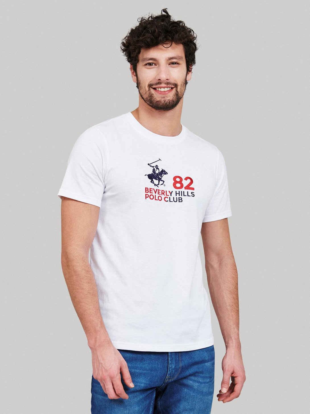 Beverly Hills Polo Club UK-82 POLO PONY T-SHIRT WHITE