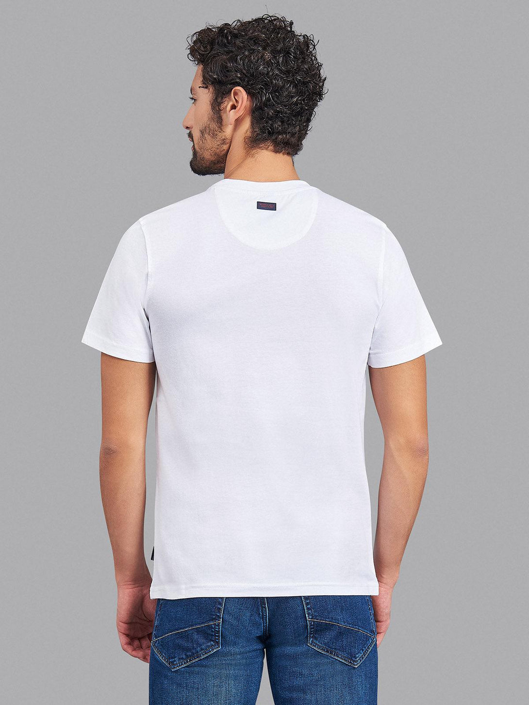 Beverly Hills Polo Club UK-BHPC OUTLINE LOGO T-SHIRT WHITE