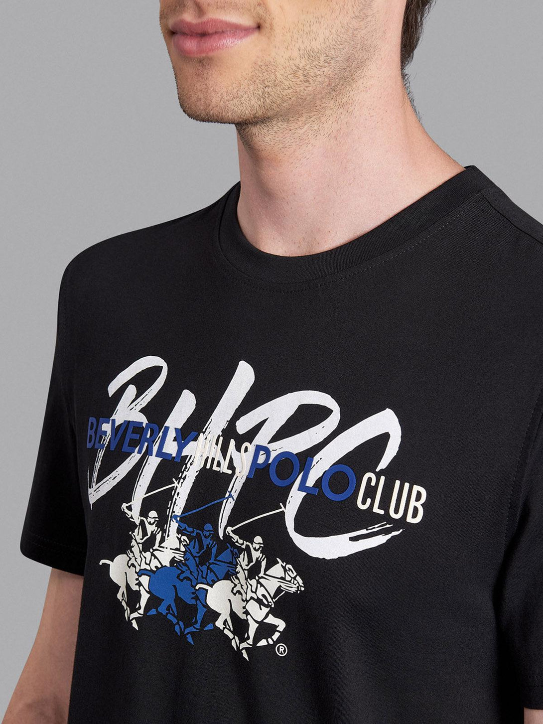 Beverly Hills Polo Club UK-BHPC PAINT SIGNATURE T-SHIRT BLACK