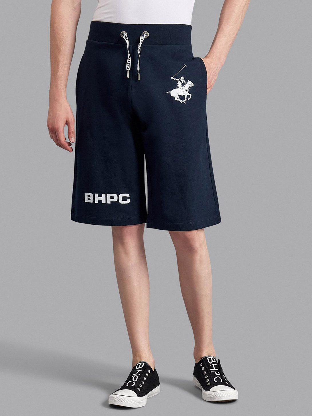 Beverly Hills Polo Club UK-BHPC POLO PONY FLEECE SHORTS NAVY