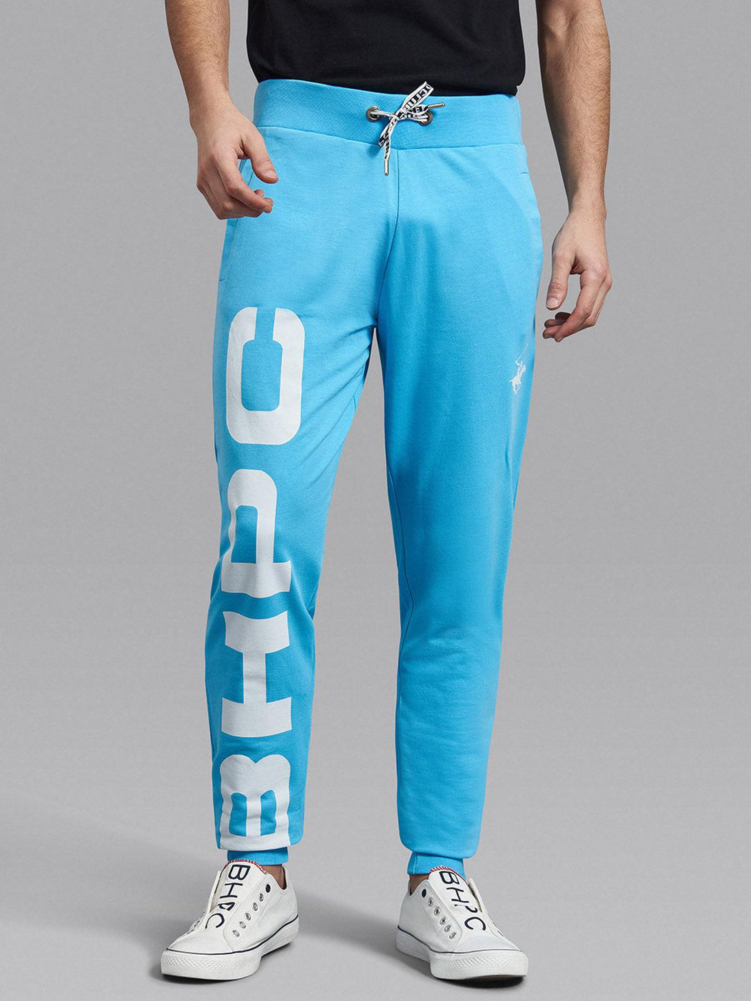 Beverly Hills Polo Club UK-BHPC SPORT BLOCK PRINT JOGGERS AQUA