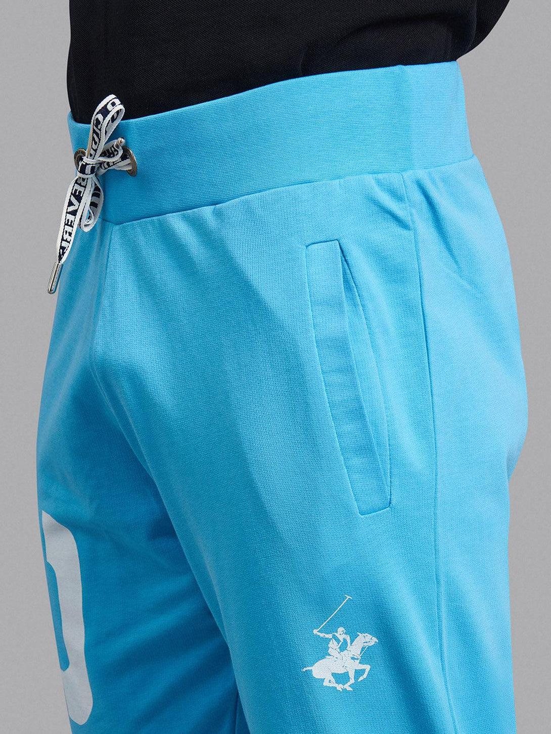 Beverly Hills Polo Club UK-BHPC SPORT BLOCK PRINT JOGGERS AQUA