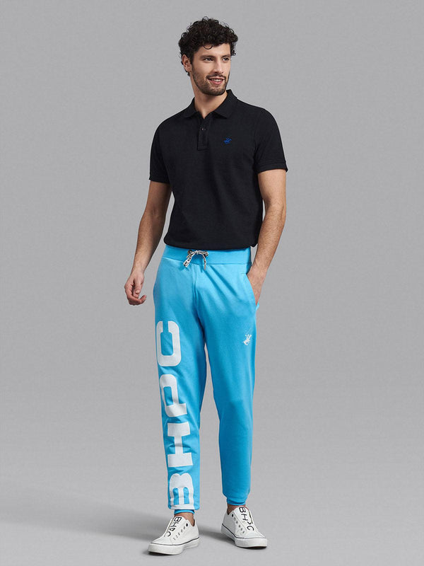 Beverly Hills Polo Club UK-BHPC SPORT BLOCK PRINT JOGGERS AQUA