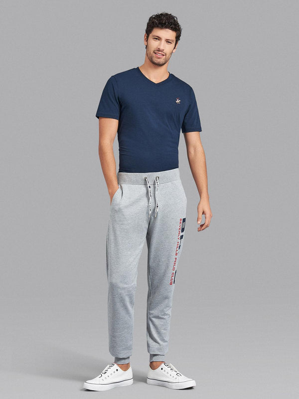 Beverly Hills Polo Club UK-BHPC SPORT LOGO JOGGERS GREY MELANGE