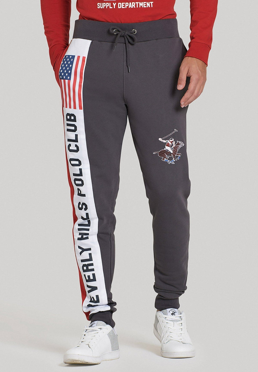 Beverly Hills Polo Club UK-BHPC SPORT USA JOGGERS DARK GREY