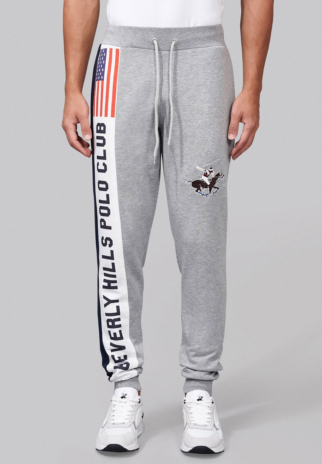 Beverly Hills Polo Club UK-BHPC SPORT USA JOGGERS GREY MELANGE