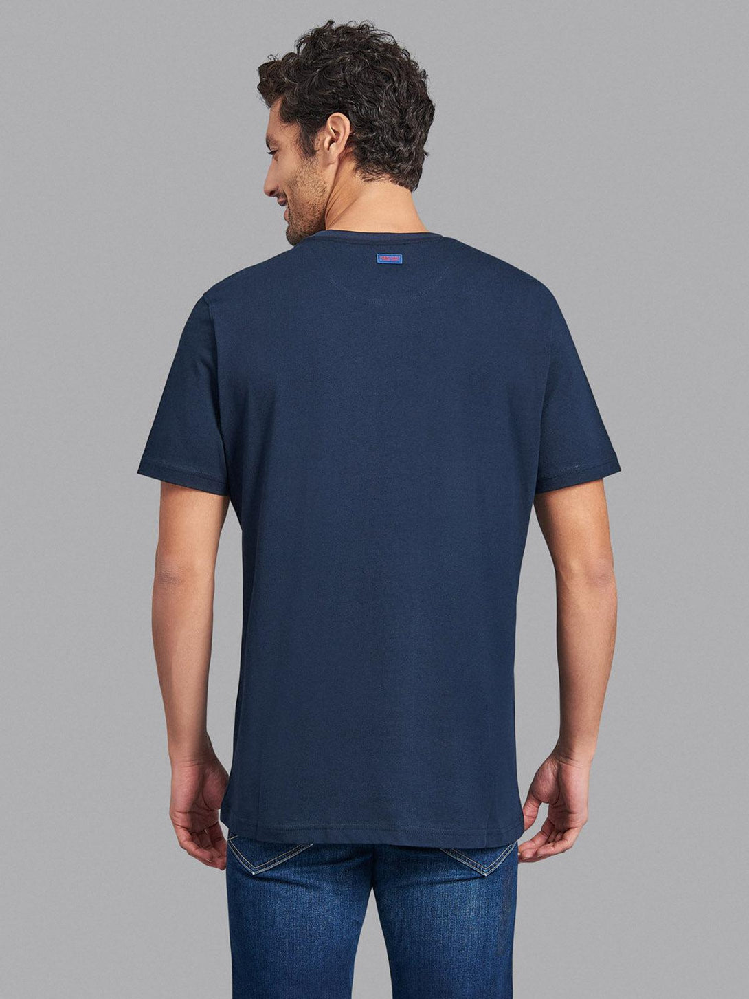 Beverly Hills Polo Club UK-BHPC STENCIL T-SHIRT TRUE NAVY