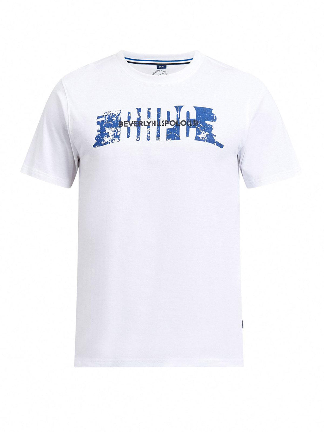 Beverly Hills Polo Club UK-BHPC STENCIL T-SHIRT WHITE