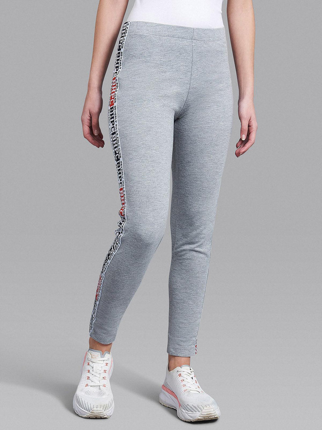 Beverly Hills Polo Club UK-BHPC TAPE LEGGINGS GREY MELANGE