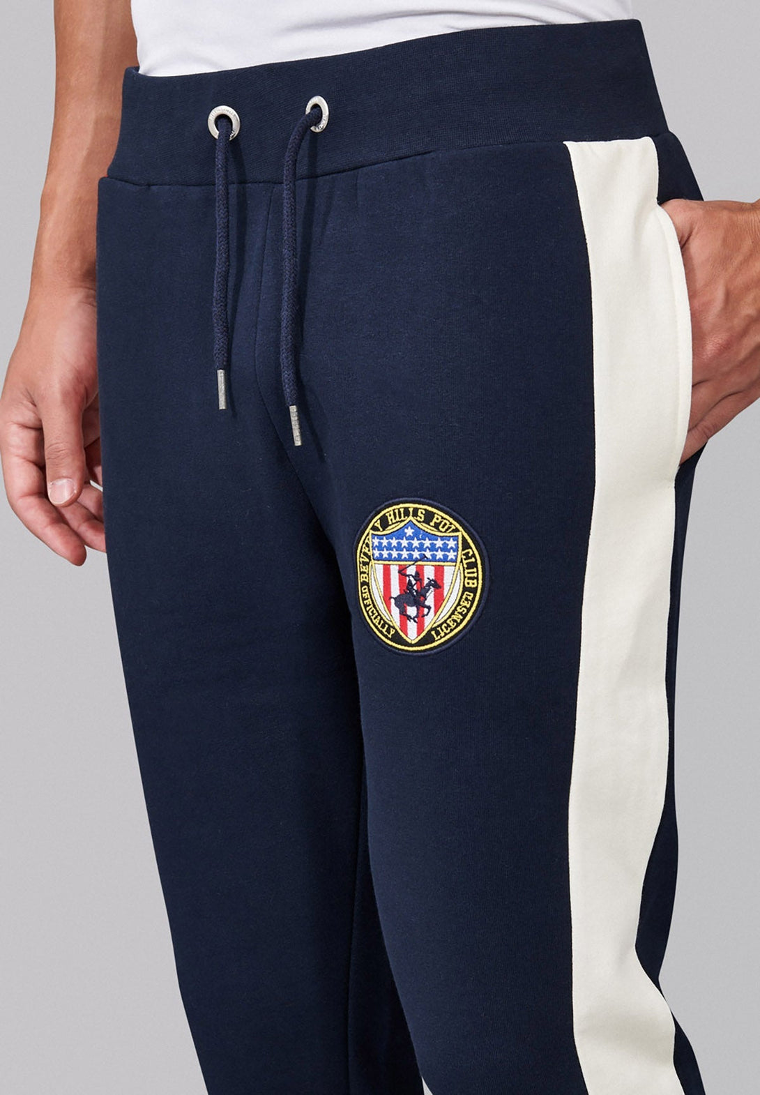 Beverly Hills Polo Club UK-BHPC US SHIELD PATCH JOGGERS NAVY