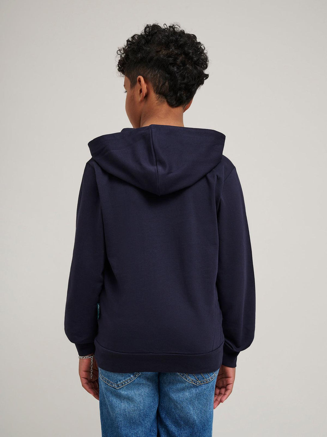 Beverly Hills Polo Club UK-BLOCK LOGO HOODIE NAVY