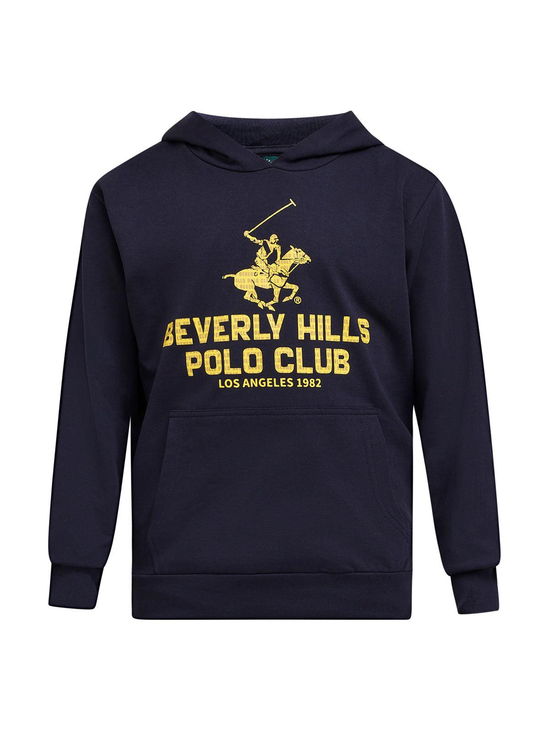 Beverly Hills Polo Club UK-BLOCK LOGO HOODIE NAVY