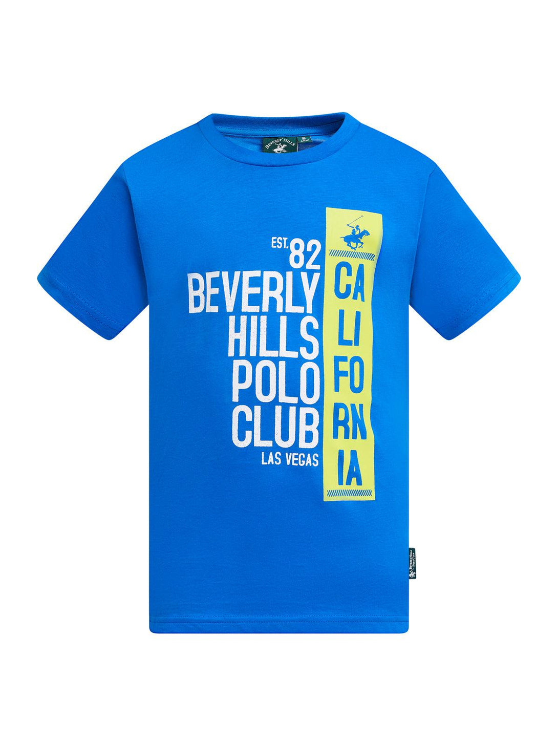 Beverly Hills Polo Club UK-CALIFORNIA BLOCK PRINT T-SHIRT ROYAL