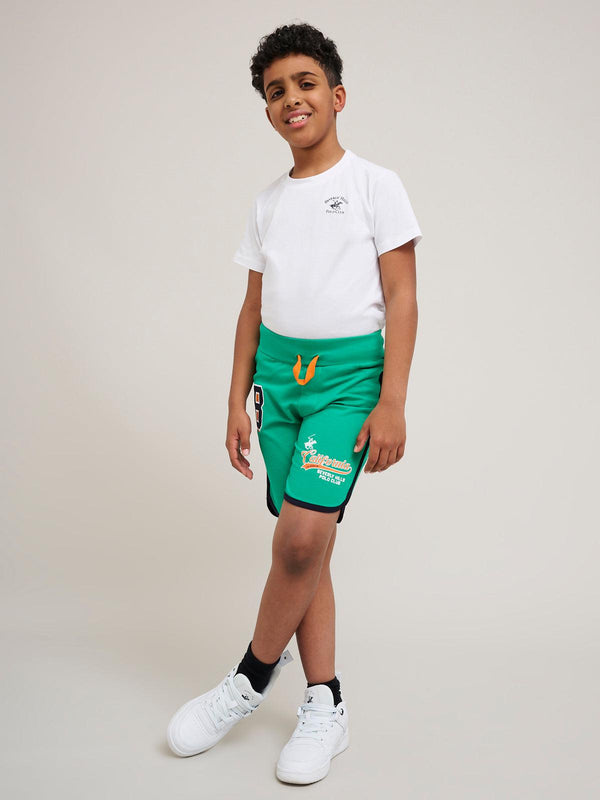 Beverly Hills Polo Club UK-CALIFORNIA FLEECE SHORTS SEA FOAM GREEN