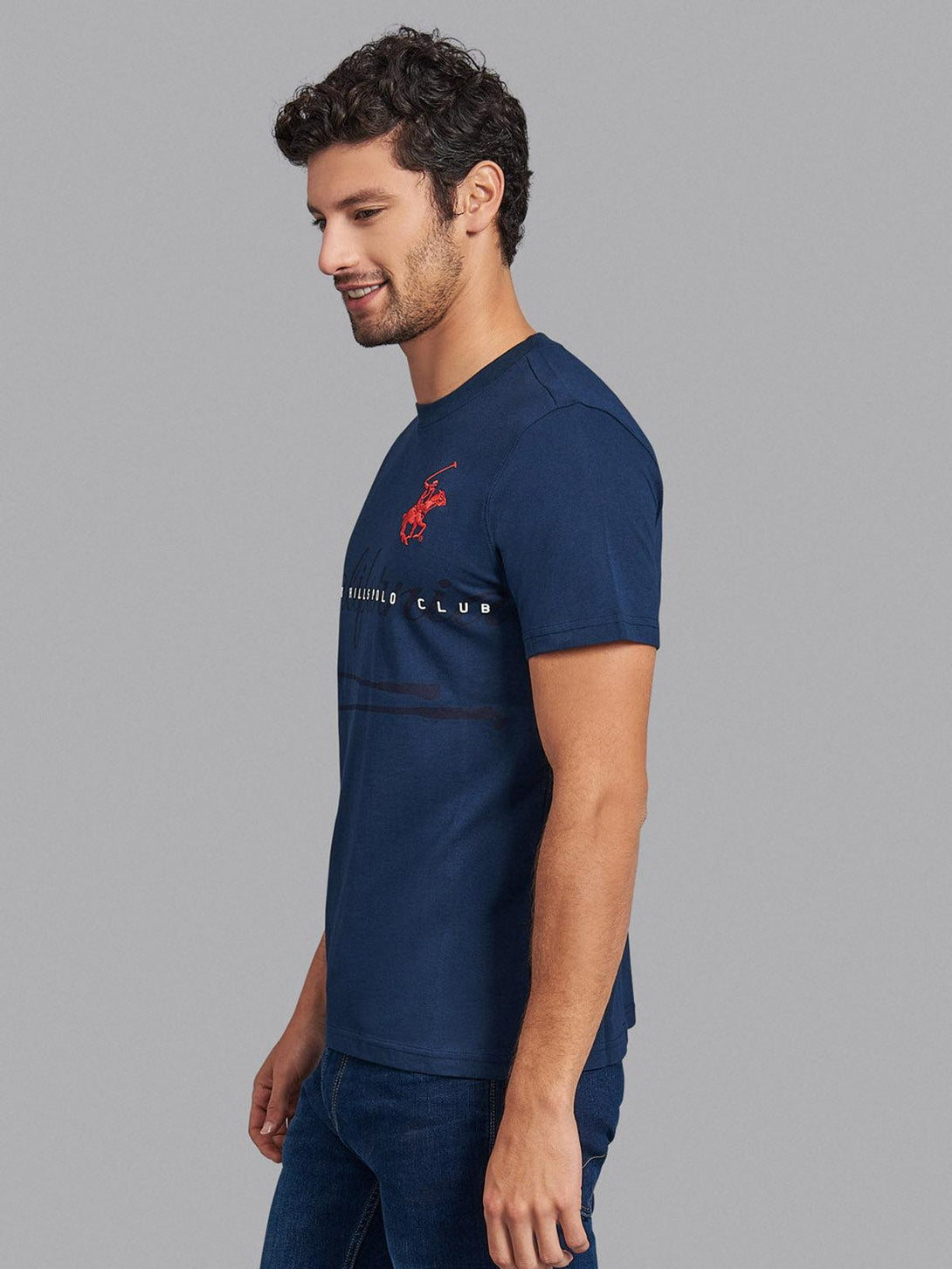 Beverly Hills Polo Club UK-CALIFORNIA POLO PONY T-SHIRT TRUE NAVY