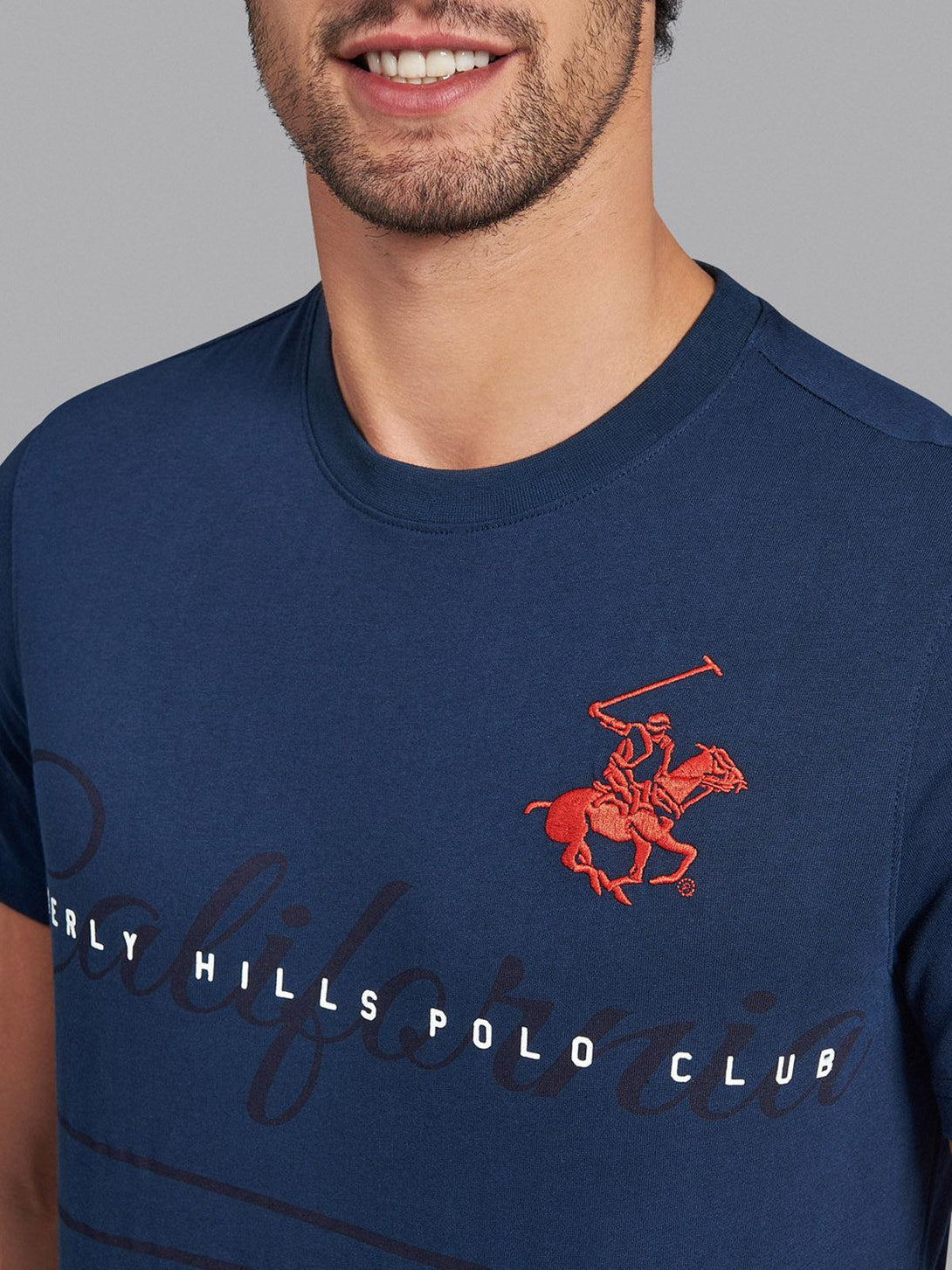 Beverly Hills Polo Club UK-CALIFORNIA POLO PONY T-SHIRT TRUE NAVY