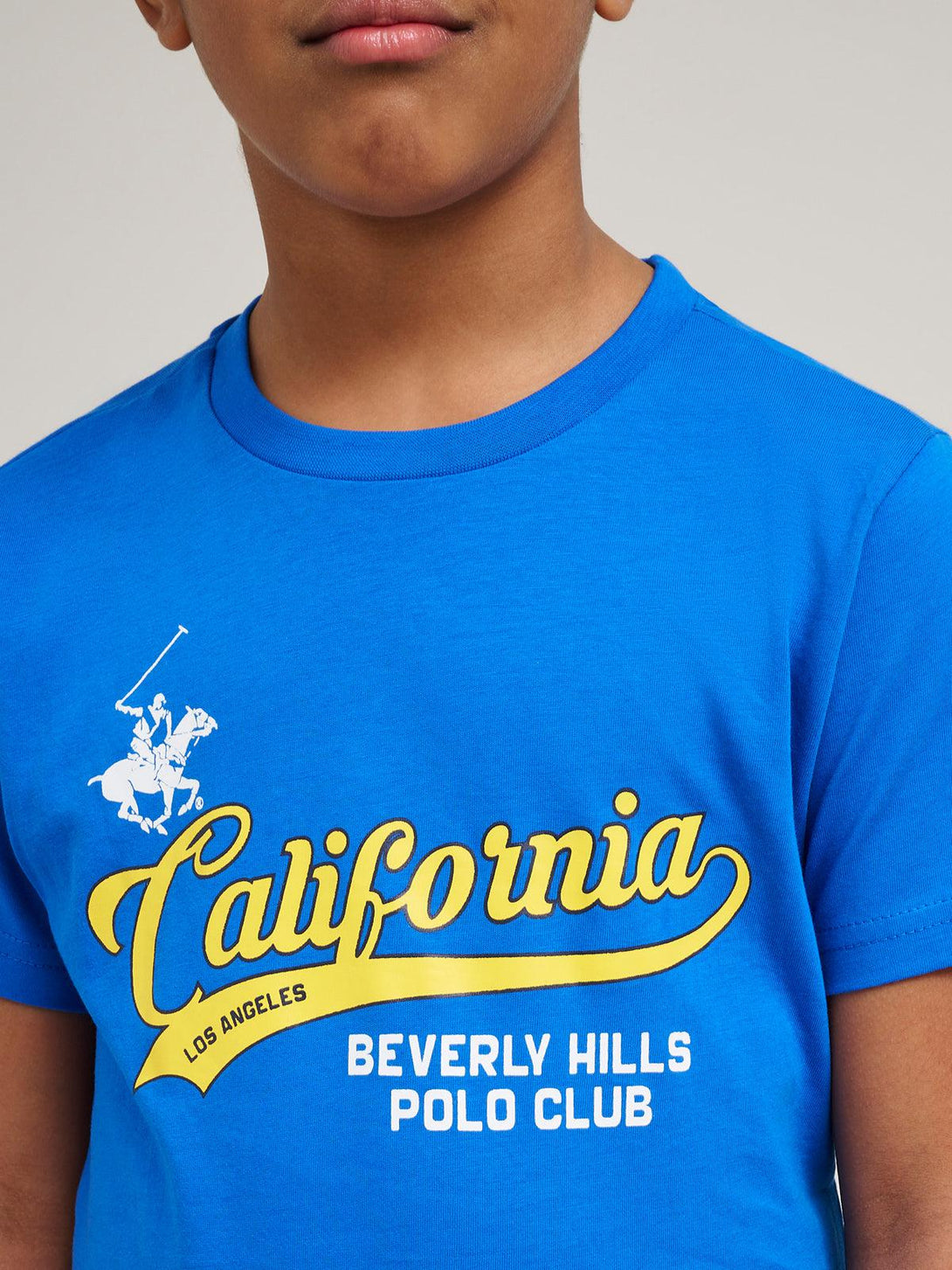 Beverly Hills Polo Club UK-CALIFORNIA SCRIPT LOGO T-SHIRT ROYAL