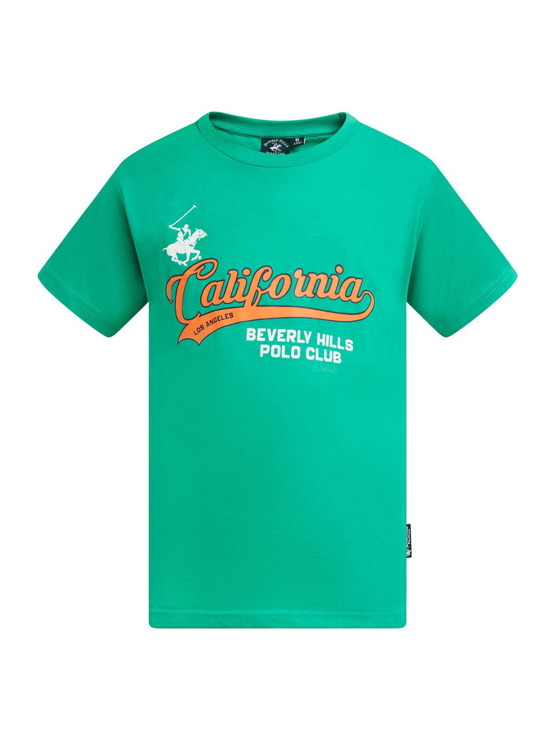 Beverly Hills Polo Club UK-CALIFORNIA SCRIPT LOGO T-SHIRT SEA FOAM GREEN