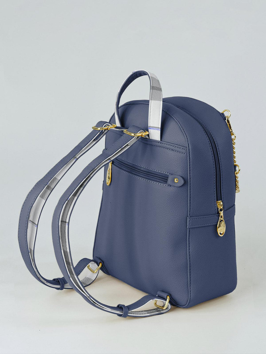 Beverly Hills Polo Club UK-CHECK PURSE PACK BLUE