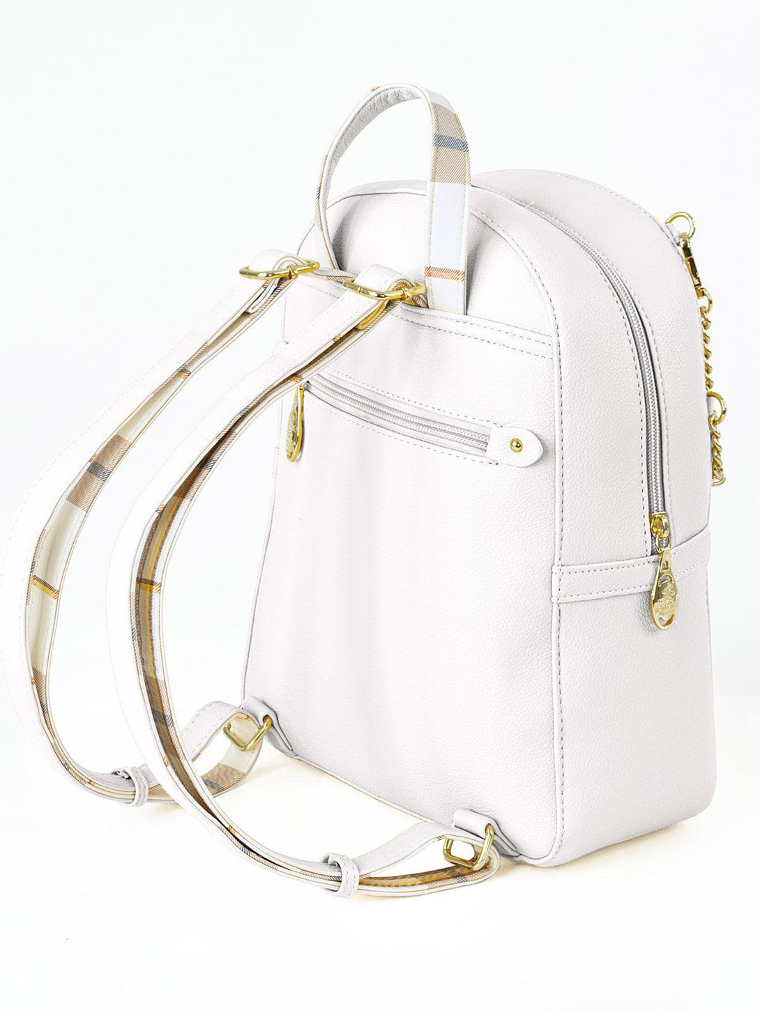 Beverly Hills Polo Club UK-CHECK PURSE PACK WHITE