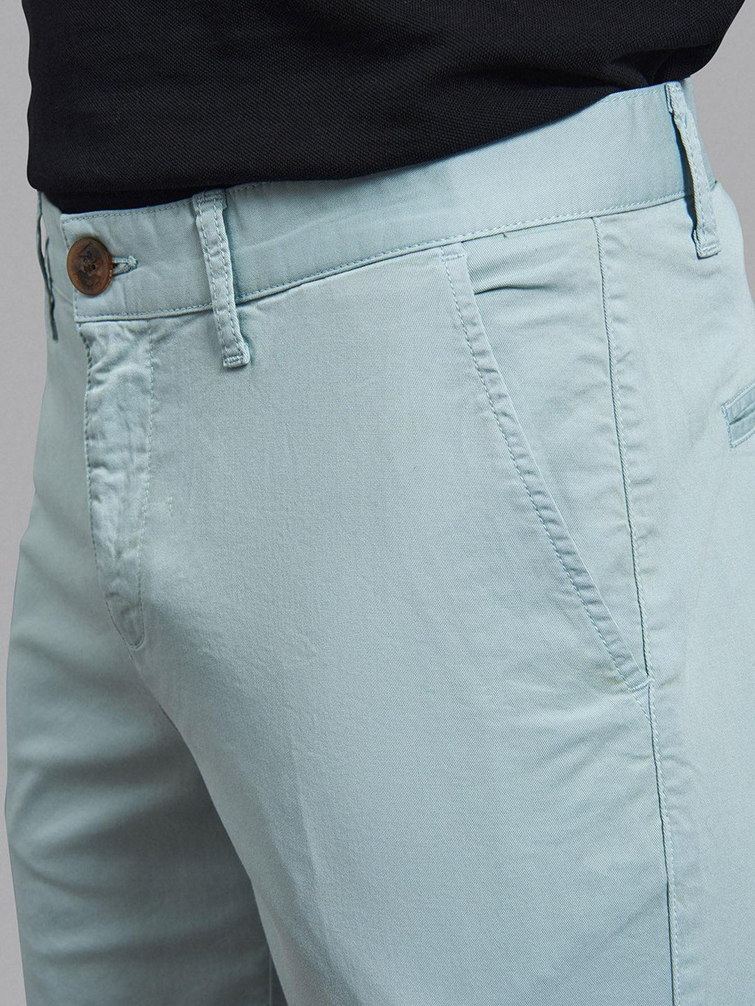 Beverly Hills Polo Club UK-CLASSIC FIT CHINO SHORTS LIGHT BLUE