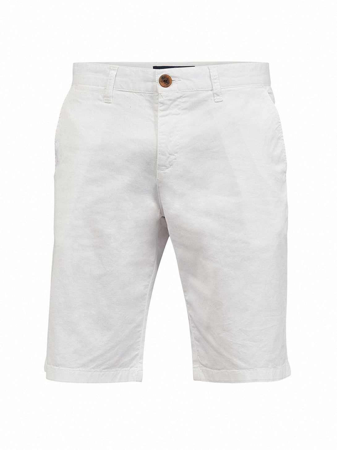 Beverly Hills Polo Club UK-CLASSIC FIT CHINO SHORTS WHITE