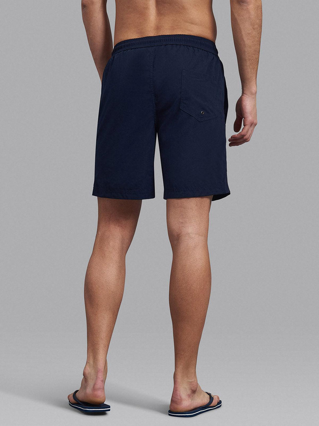 Beverly Hills Polo Club UK-CLASSIC FIT ICON BADGE SWIM SHORTS TRUE NAVY