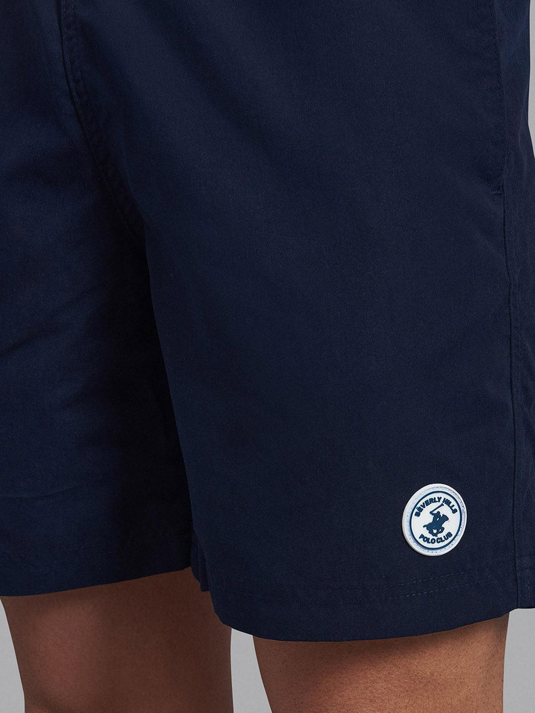 Beverly Hills Polo Club UK-CLASSIC FIT ICON BADGE SWIM SHORTS TRUE NAVY