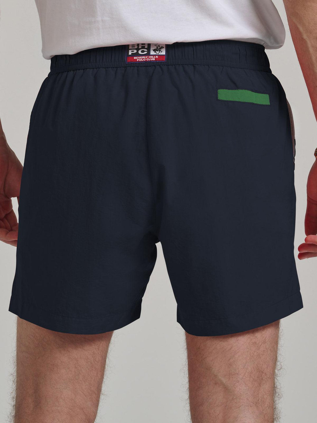 Beverly Hills Polo Club UK-CONTRAST PANEL SWIM SHORTS NAVY