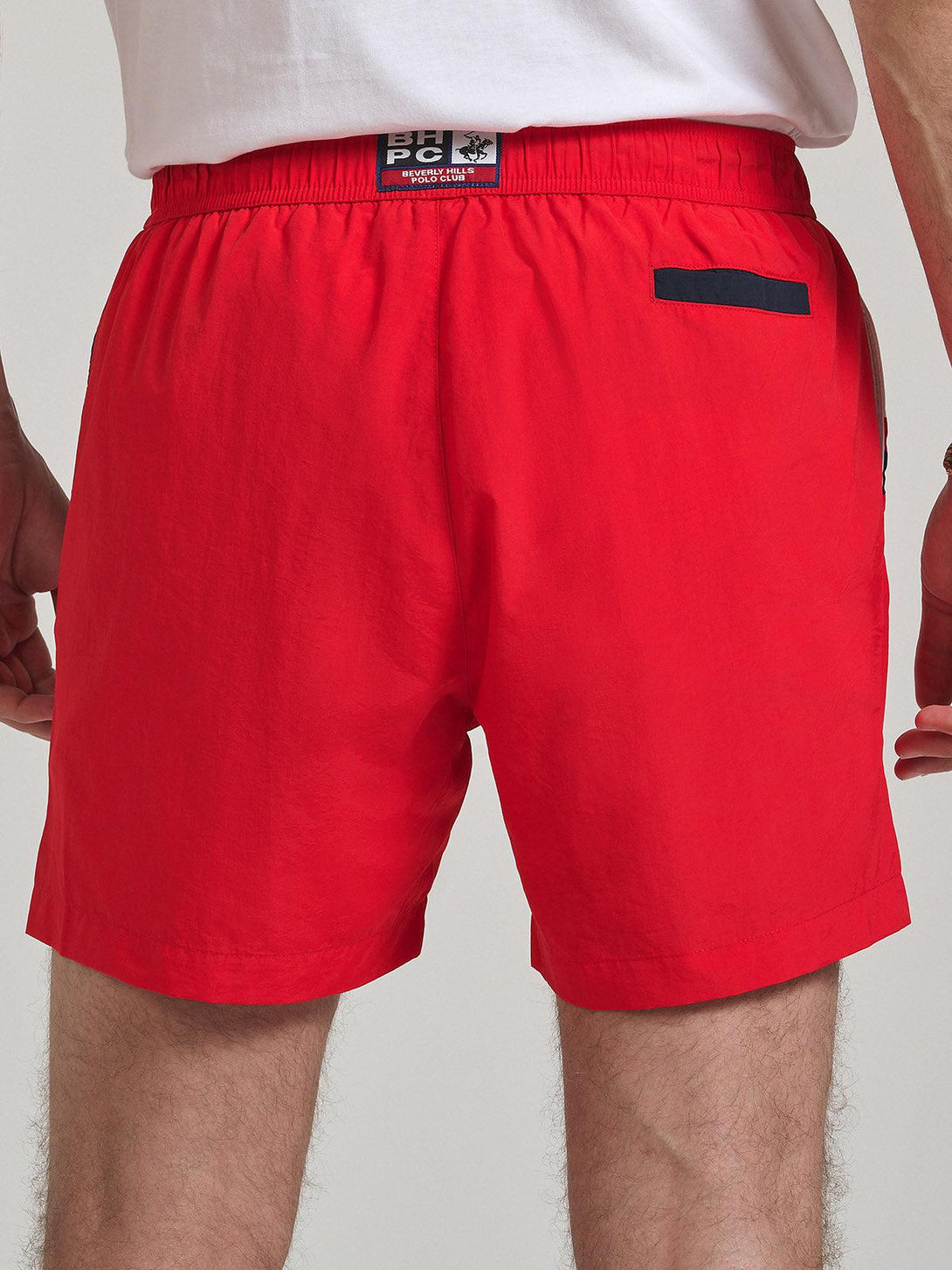 Beverly Hills Polo Club UK-CONTRAST PANEL SWIM SHORTS RED