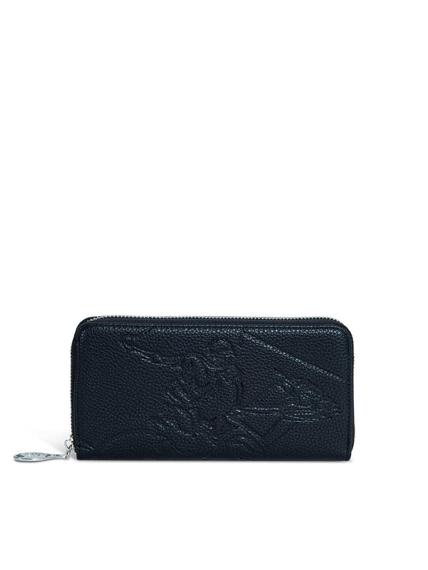 Beverly Hills Polo Club UK-EMBOSSED POLO PONY WALLET BLACK