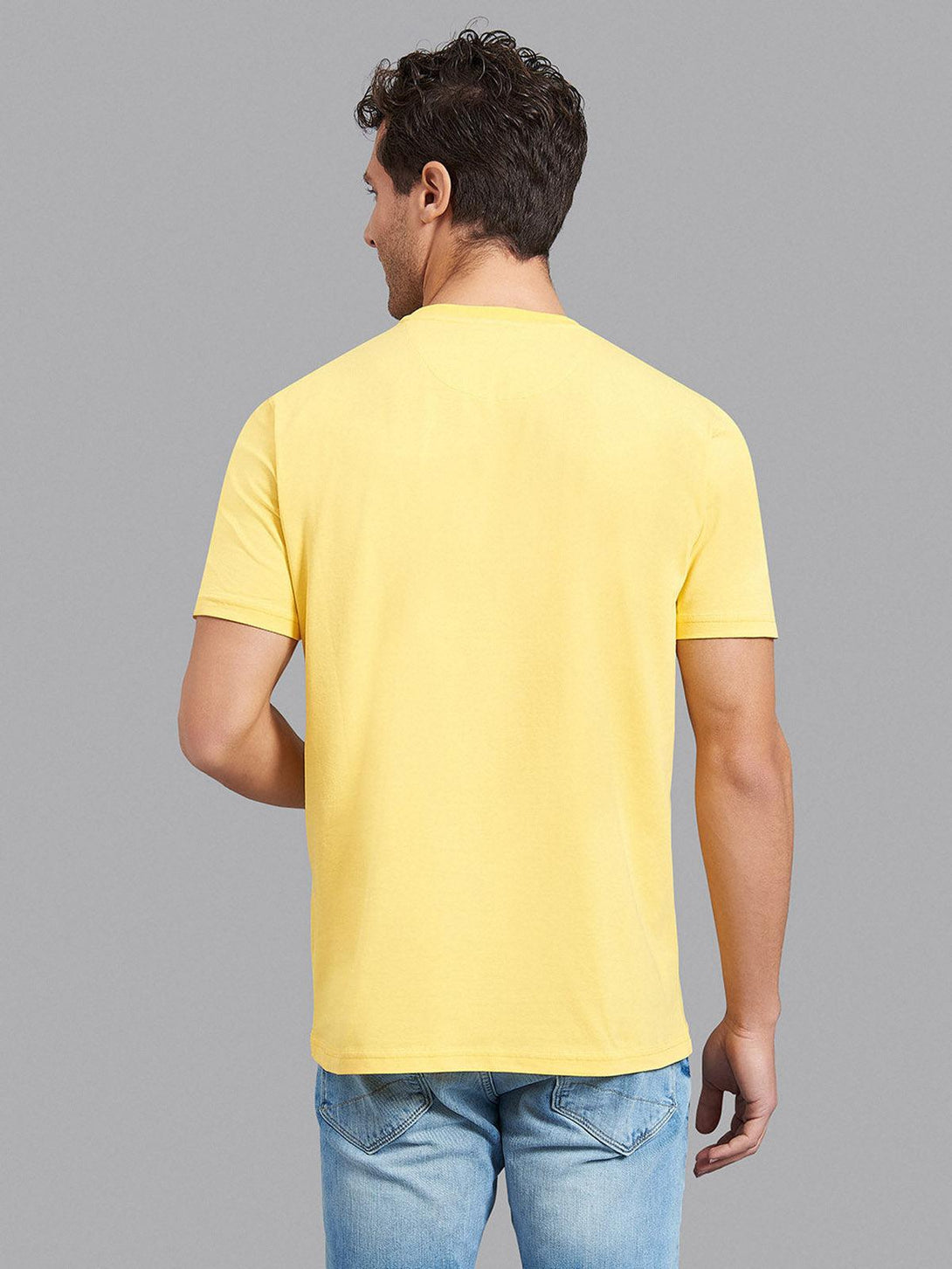 Beverly Hills Polo Club UK-ESSENTIAL FULL COLOUR SIGNATURE T-SHIRT BRIGHT YELLOW