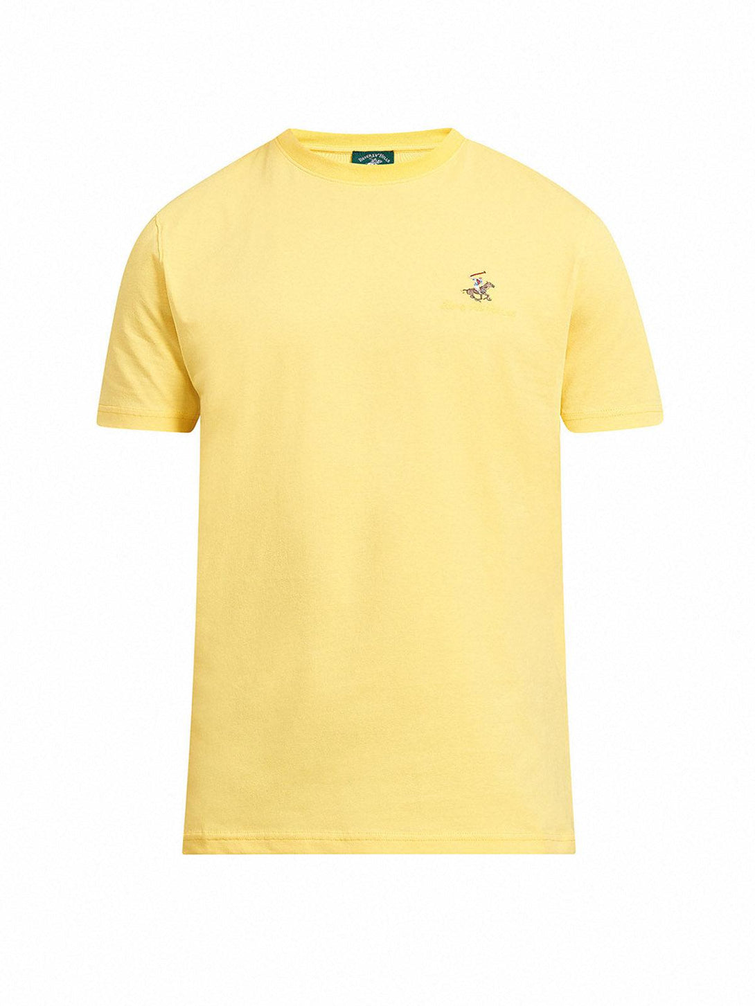 Beverly Hills Polo Club UK-ESSENTIAL FULL COLOUR SIGNATURE T-SHIRT BRIGHT YELLOW