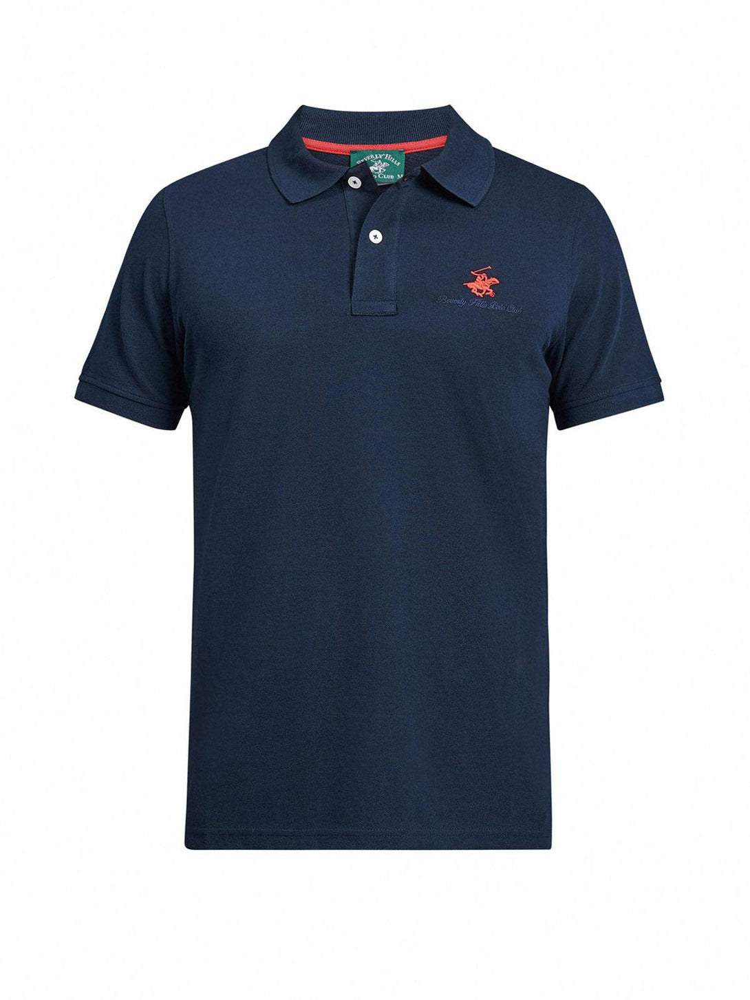 Beverly Hills Polo Club UK-ESSENTIAL SIGNATURE POLO SHIRT TRUE NAVY