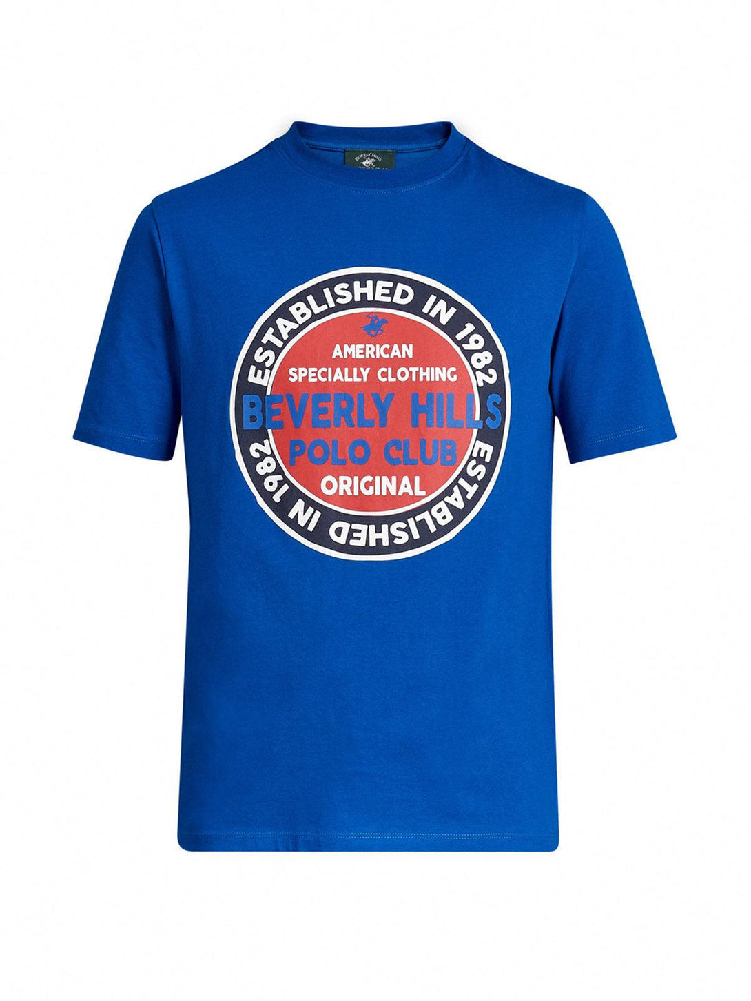 Beverly Hills Polo Club UK-ESTABLISHED IN 1982 T-SHIRT ROYAL