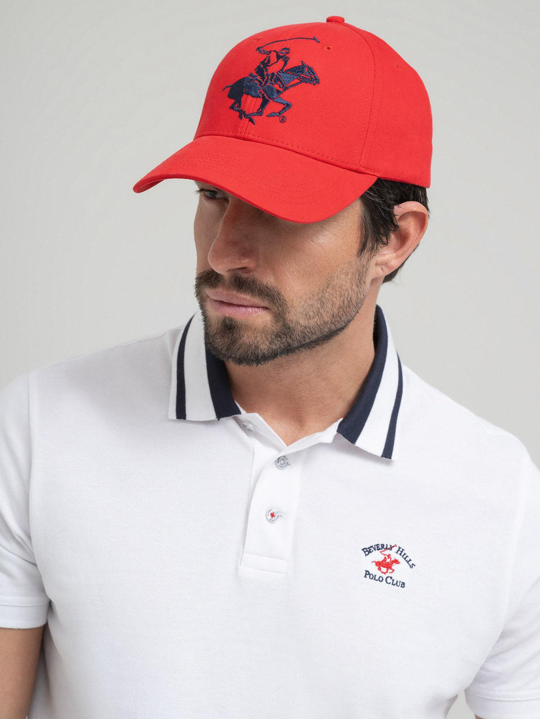 Beverly Hills Polo Club UK-ICON BASEBALL CAP RED