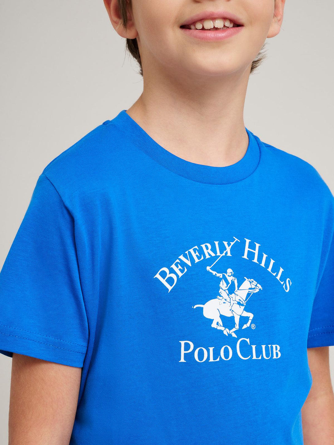 Beverly Hills Polo Club UK-JUNIOR ICON POLO PONY T-SHIRT ROYAL