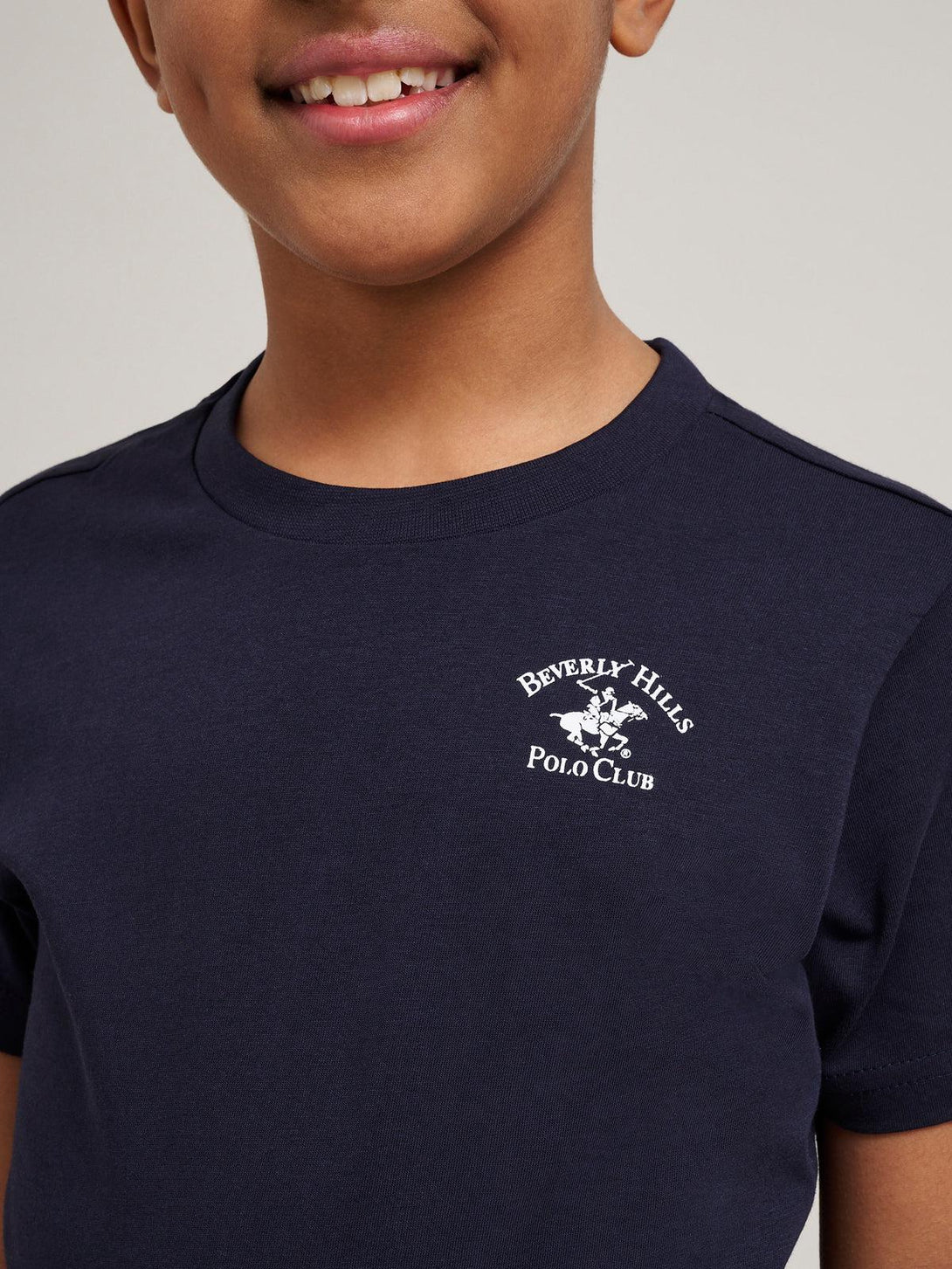 Beverly Hills Polo Club UK-JUNIOR POLO PONY T-SHIRT NAVY