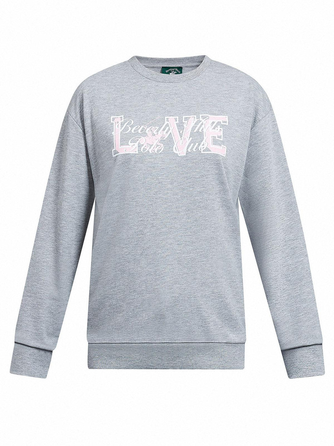 Beverly Hills Polo Club UK-LOVE SWEATSHIRT GREY MELANGE