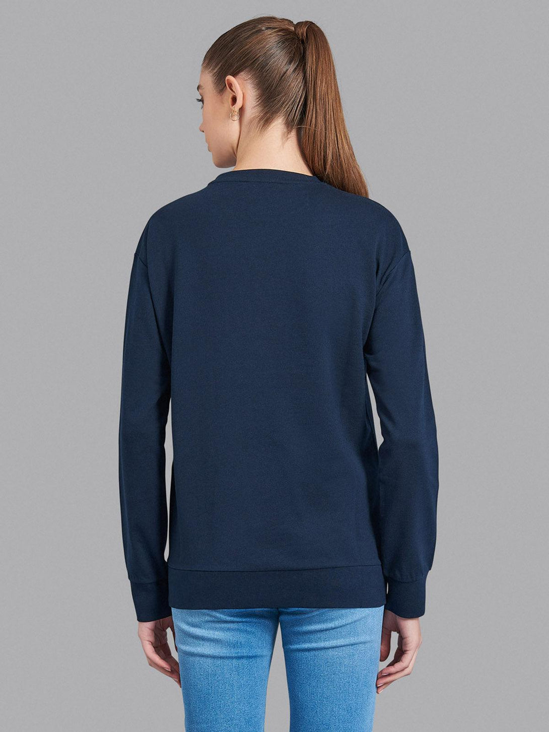 Beverly Hills Polo Club UK-LOVE SWEATSHIRT NAVY