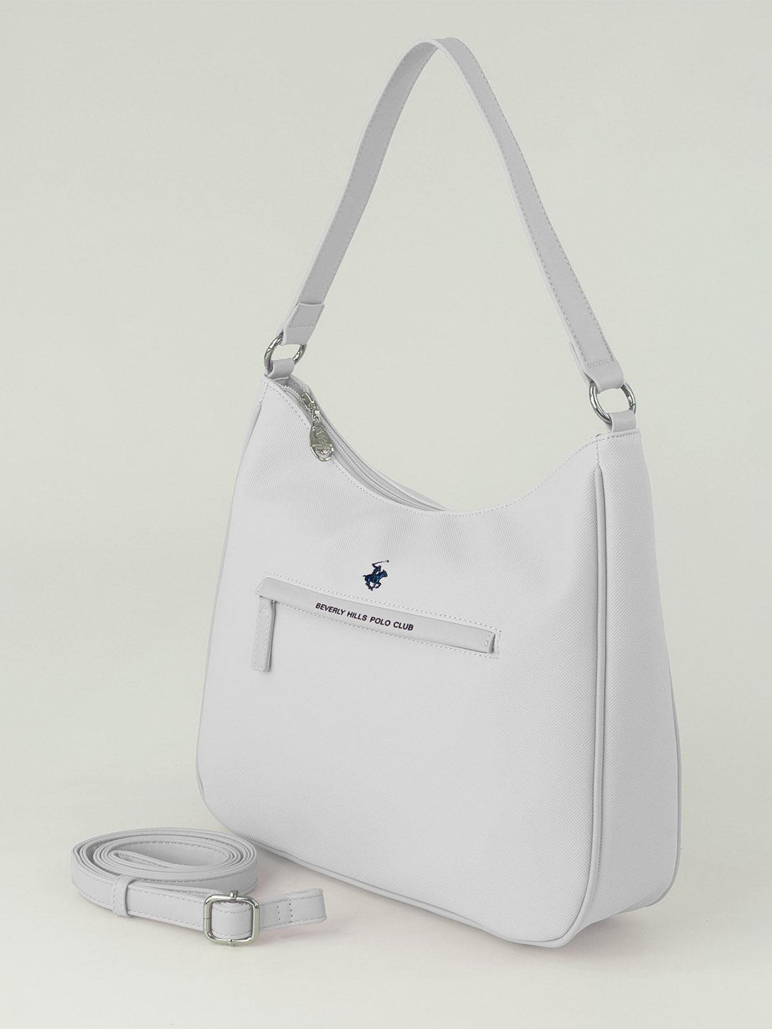 Beverly Hills Polo Club UK-MODERN SHOULDER BAG WHITE