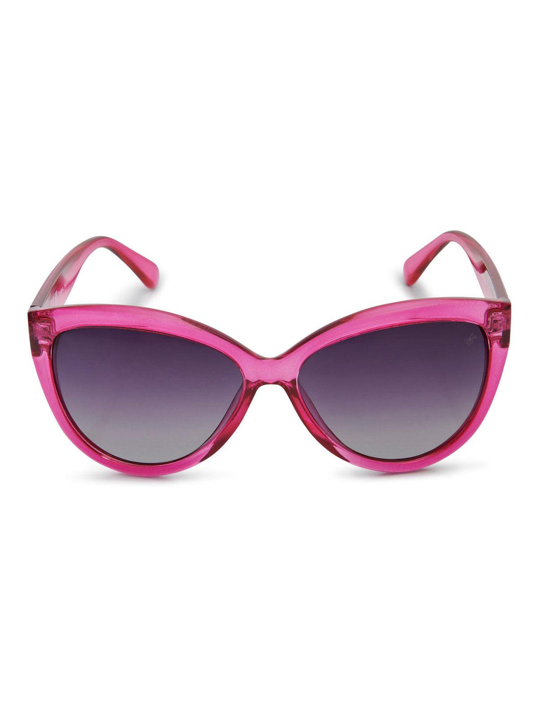 Beverly Hills Polo Club UK-OVERSIZED CATS EYE POLARISED SUNGLASSES VIOLET GRADIENT SMOKE