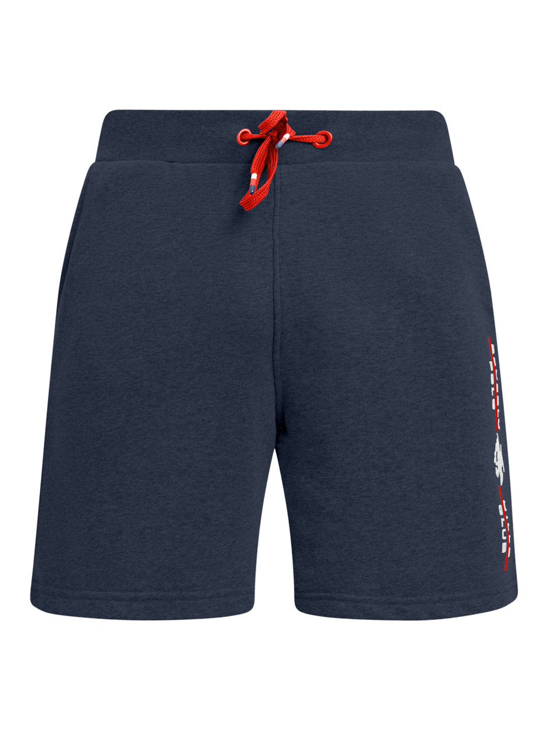 Beverly Hills Polo Club UK-POLO CLUB STRIPE LOGO FLEECE SHORTS NAVY