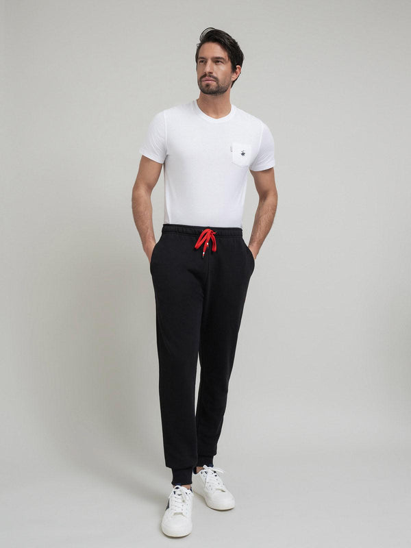 Beverly Hills Polo Club UK-POLO PONY CONTRAST JOGGERS BLACK