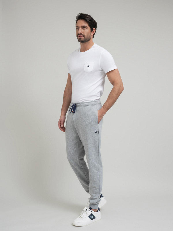 Beverly Hills Polo Club UK-POLO PONY CONTRAST JOGGERS GREY MELANGE