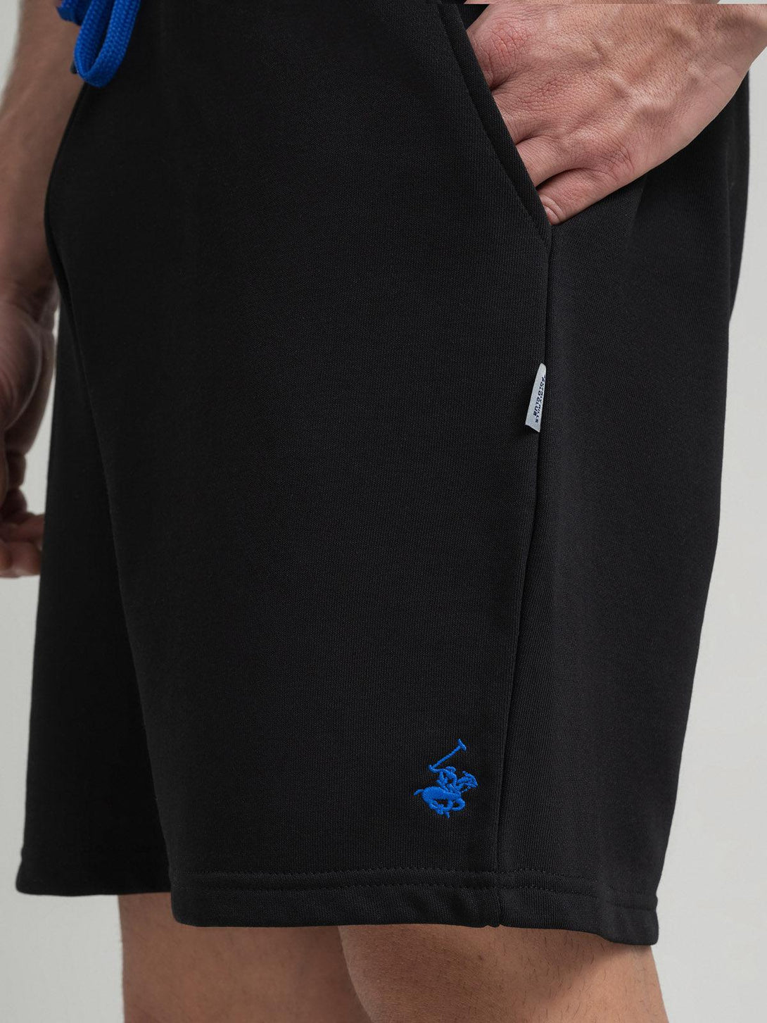 Beverly Hills Polo Club UK-POLO PONY JOGGING SHORTS BLACK