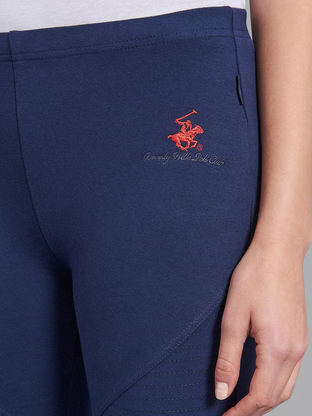 Beverly Hills Polo Club UK-POLO PONY SEAMED LEGGINGS TRUE NAVY